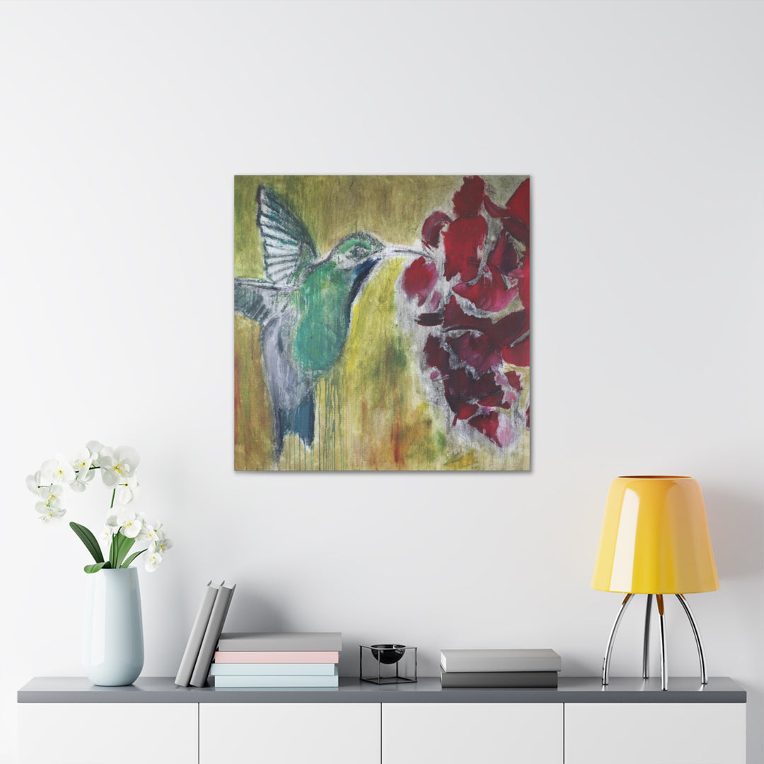 "Hummingbird #2" - Gallery Wrapped Canvas (MFG by Printify)