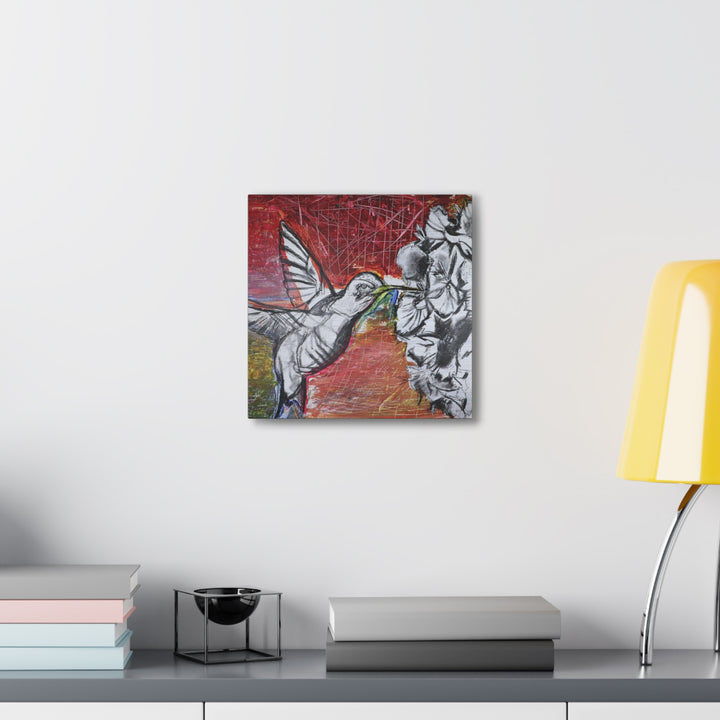 "Hummingbird #1" - Gallery Wrapped Canvas (MFG by Printify)