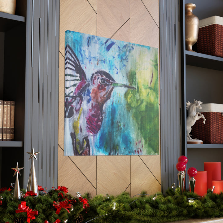 "Hummingbird #3" - Gallery Wrapped Canvas (MFG by Printify)