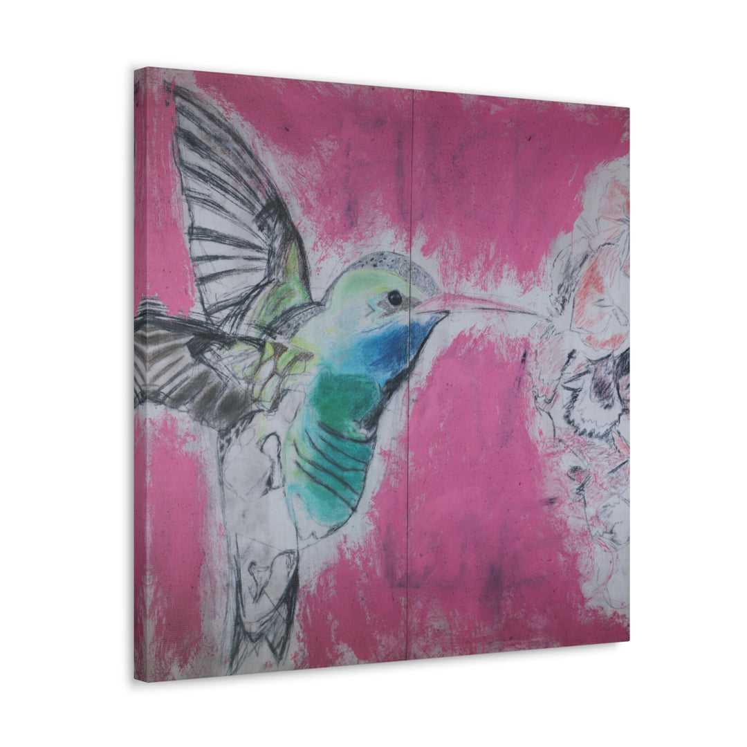 "Hummingbird #4" - Gallery Wrapped Canvas (MFG by Printify)