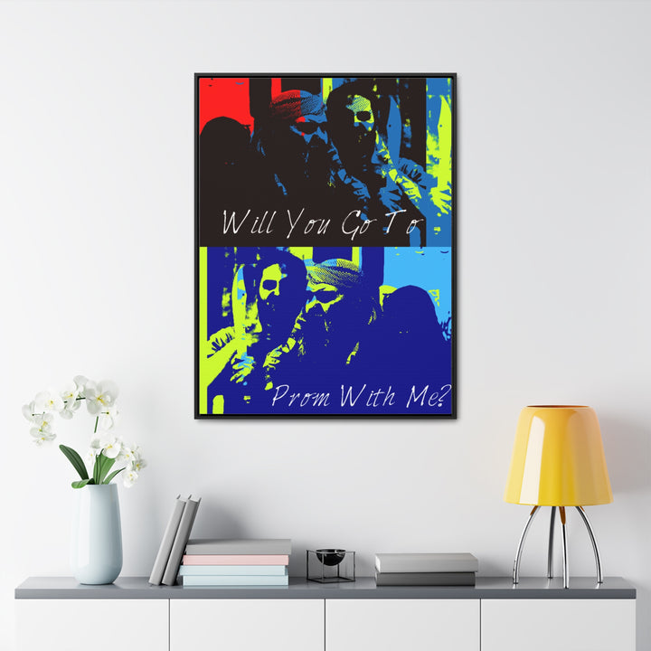 "Will You Go to Prom With Me" Gallery Wrapped/Framed Canvas