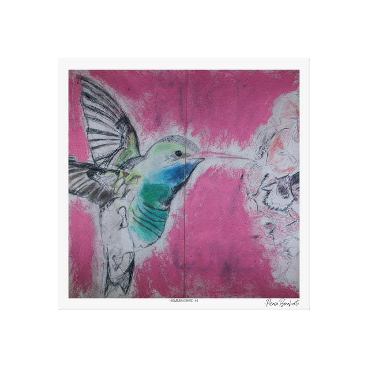 "Hummingbird #4" Limited Edition (300), Signed Fine Art Giclee Print