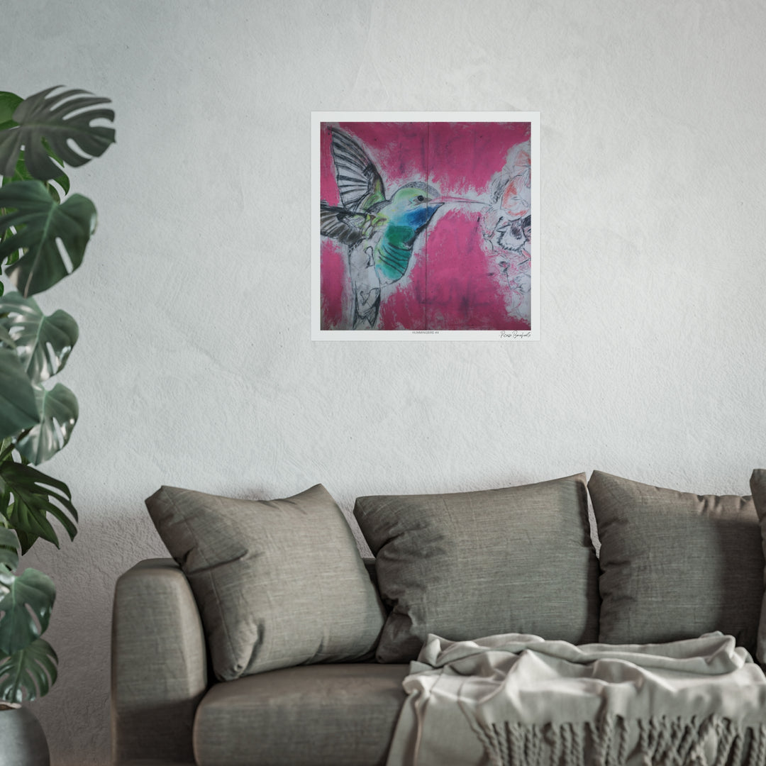 "Hummingbird #4" Limited Edition (300), Signed Fine Art Giclee Print