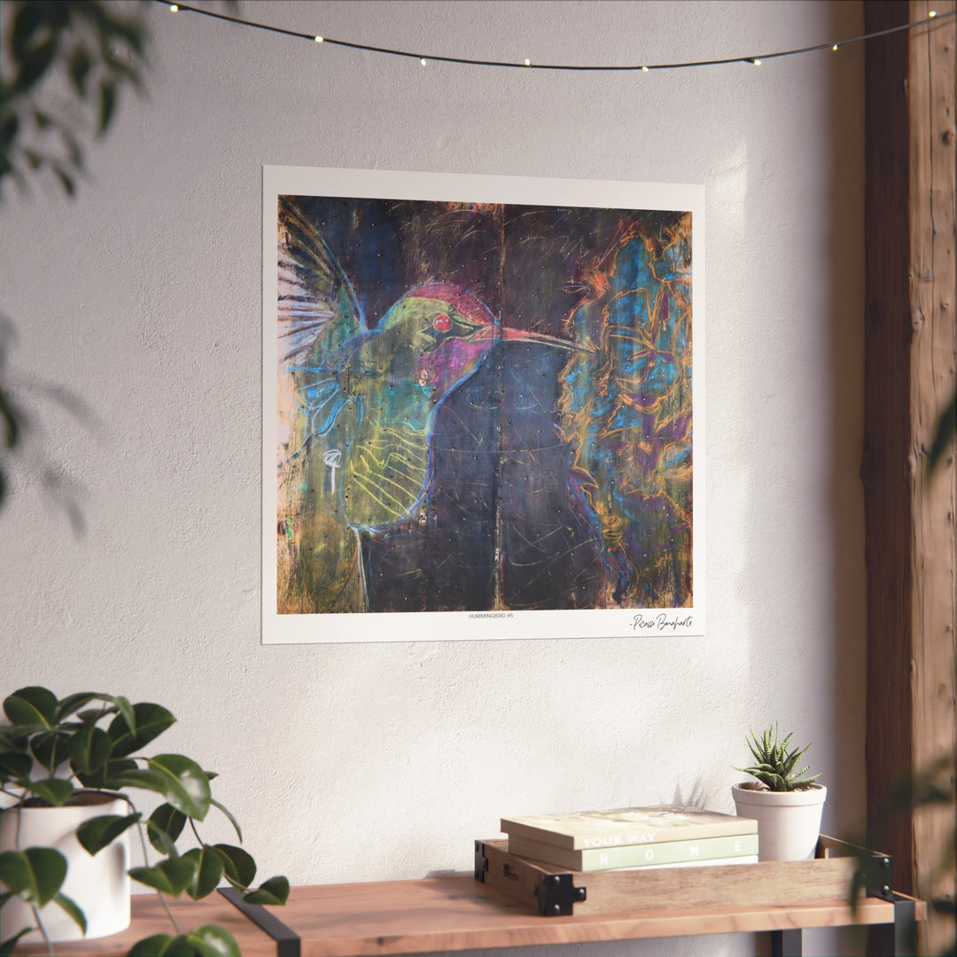 "Hummingbird #5" Limited Edition (300), Signed Fine Art Giclee Print