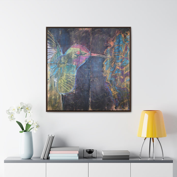 "Hummingbird #5" Gallery Wrapped/Framed Canvas (MFG by Printify)