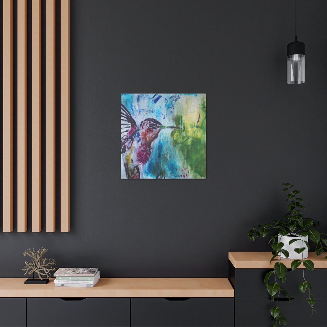 "Hummingbird #3" - Gallery Wrapped Canvas (MFG by Printify)