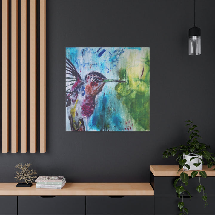 "Hummingbird #3" - Gallery Wrapped Canvas (MFG by Printify)