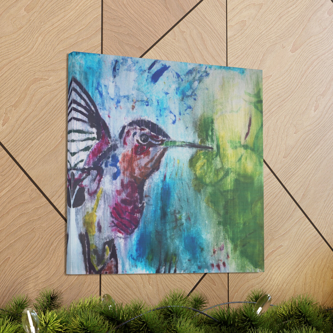 "Hummingbird #3" - Gallery Wrapped Canvas (MFG by Printify)