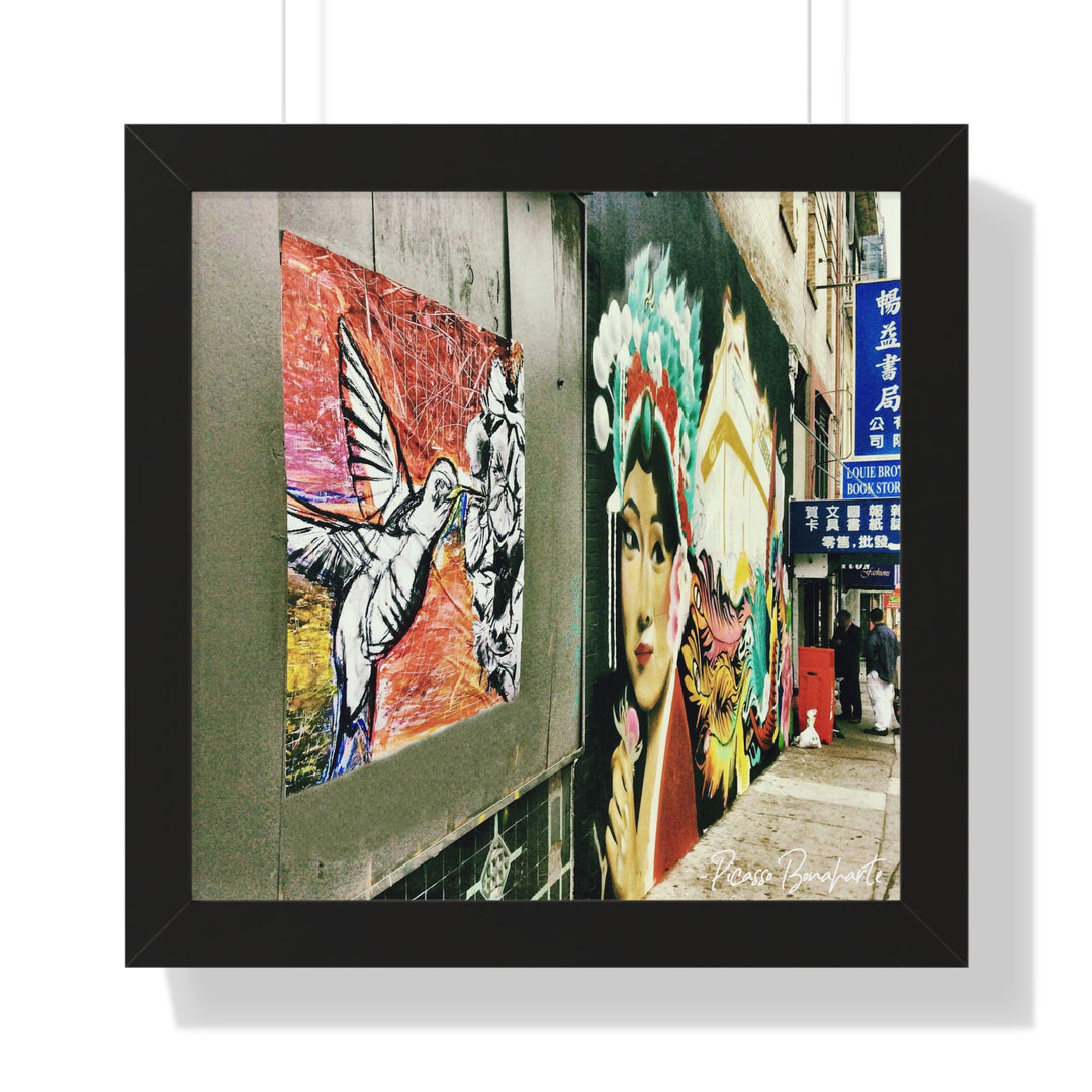 "Hummingbird #1 China Town, SF" - Framed Print