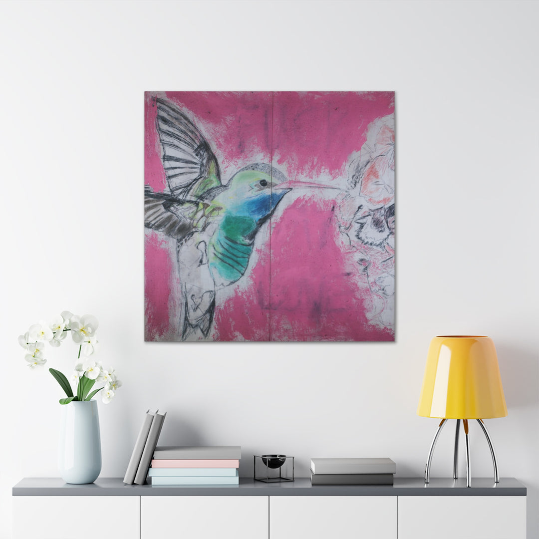 "Hummingbird #4" - Gallery Wrapped Canvas (MFG by Printify)