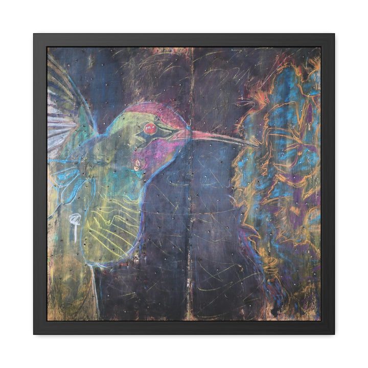 "Hummingbird #5" - Framed Poster (Unmatted)