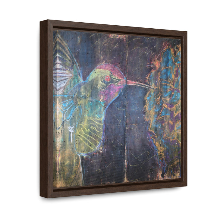 "Hummingbird #5" Gallery Wrapped/Framed Canvas (MFG by Printify)