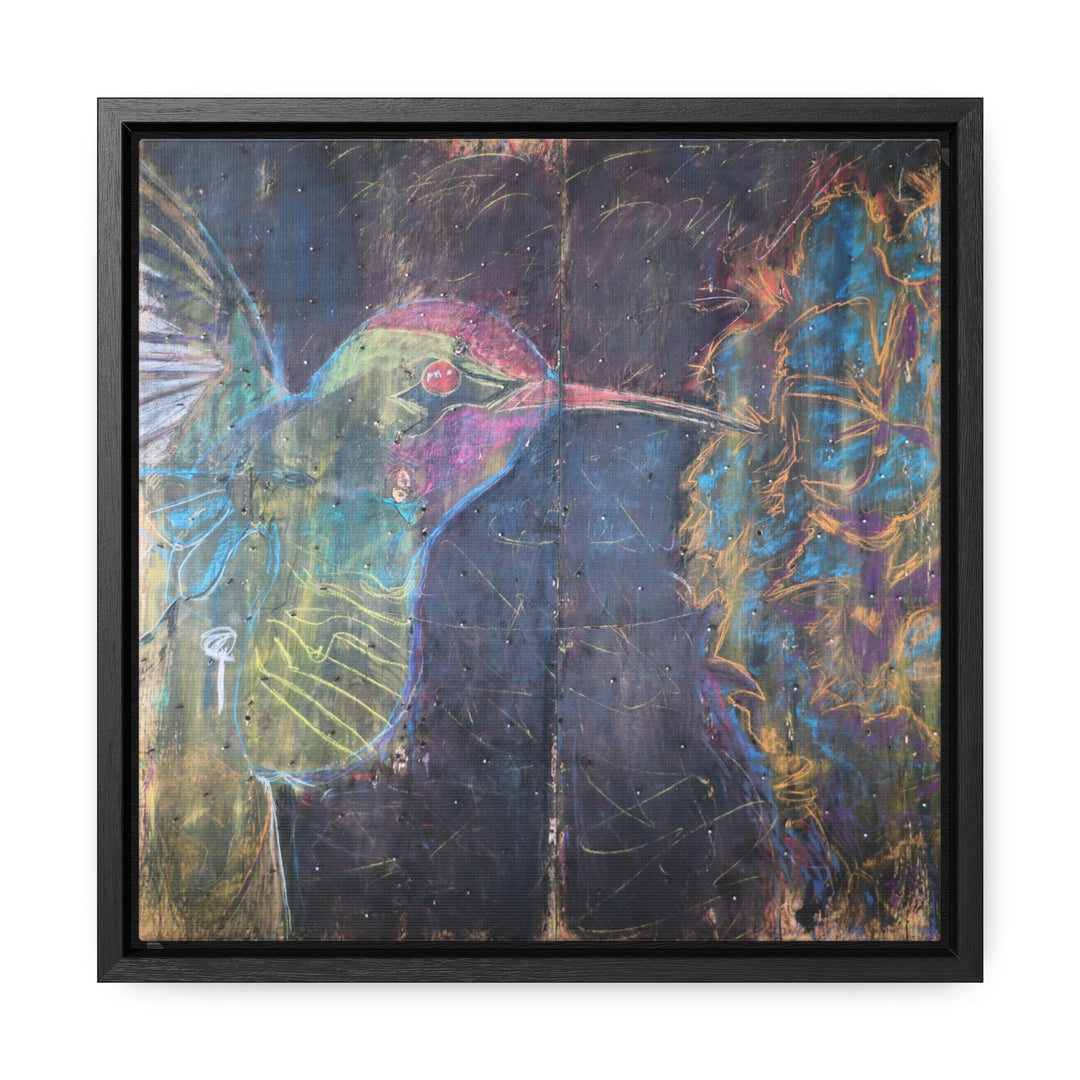 "Hummingbird #5" Gallery Wrapped/Framed Canvas (MFG by Printify)