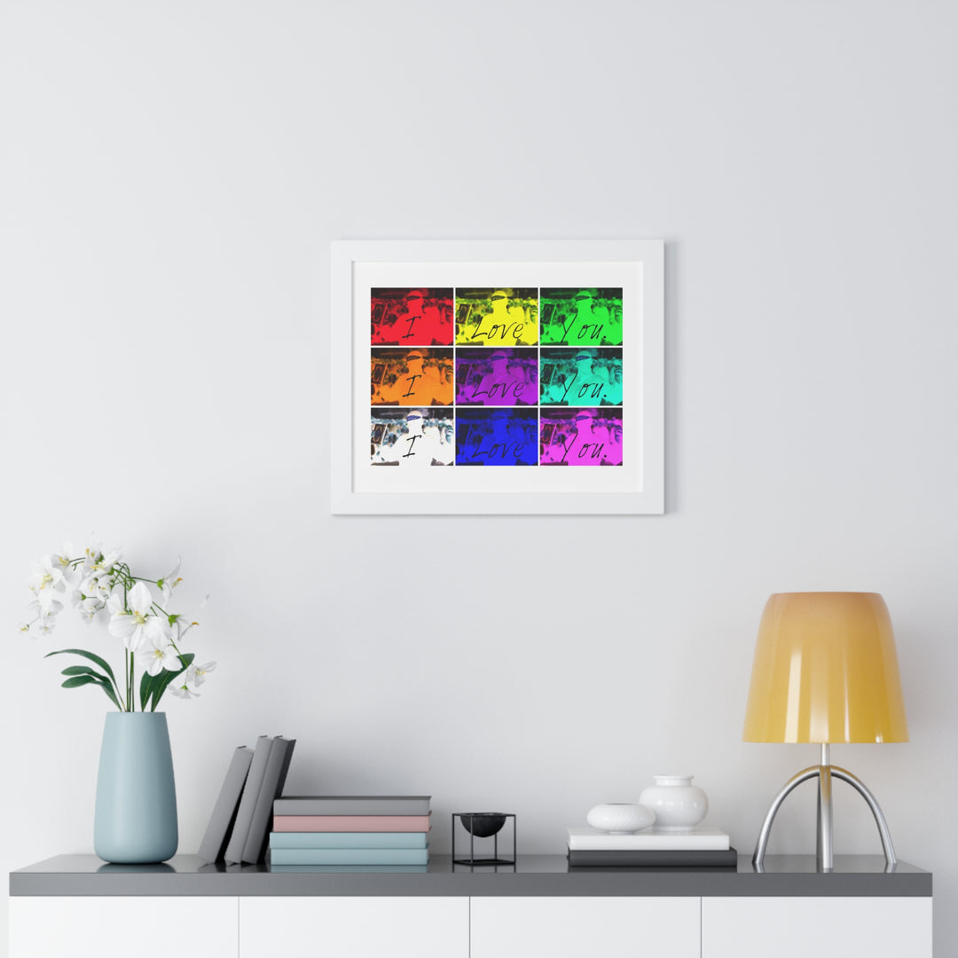 "I Love You" - Framed Print