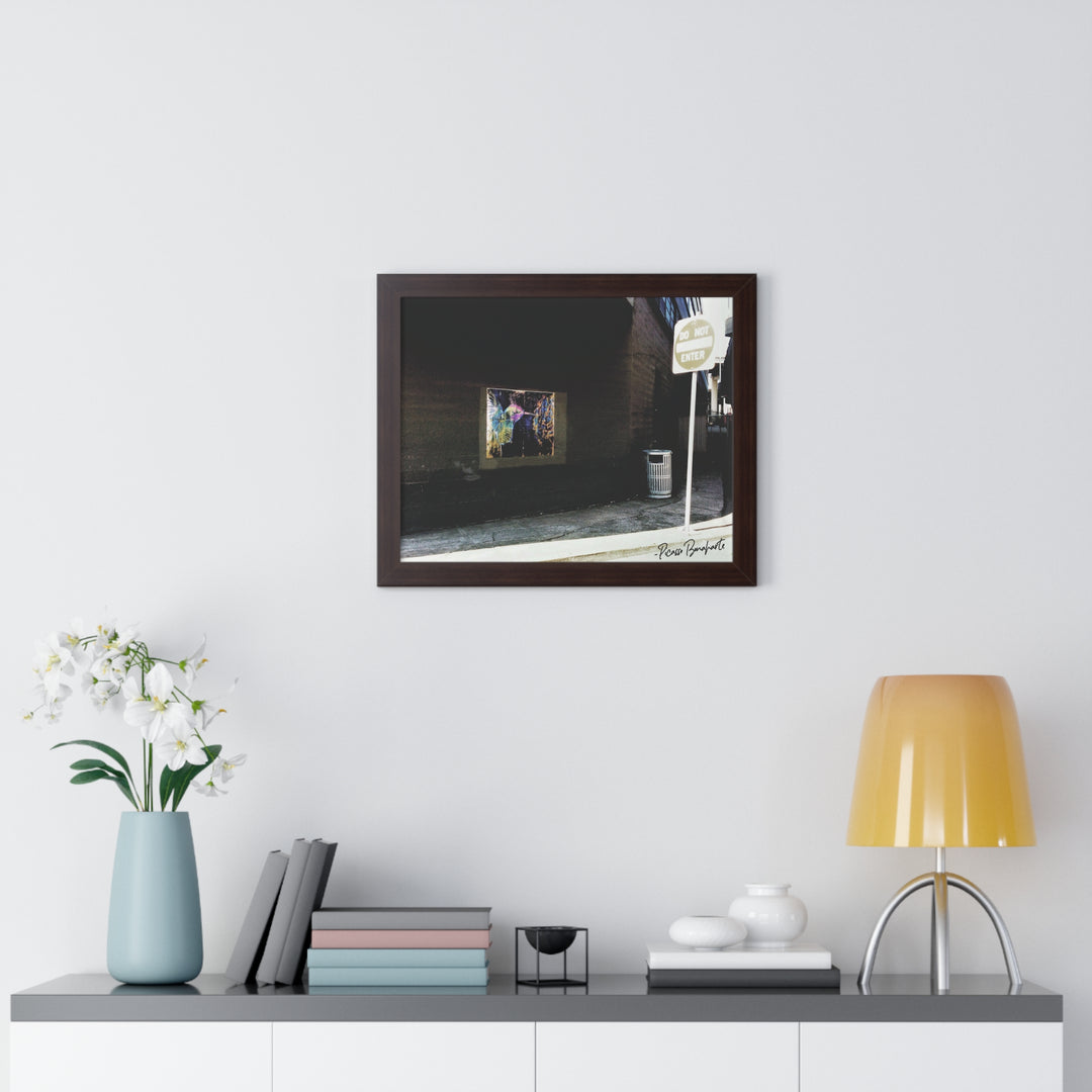 "Hummingbird #5 Water Ave & SE Hawthorne, Portland" - Framed Print