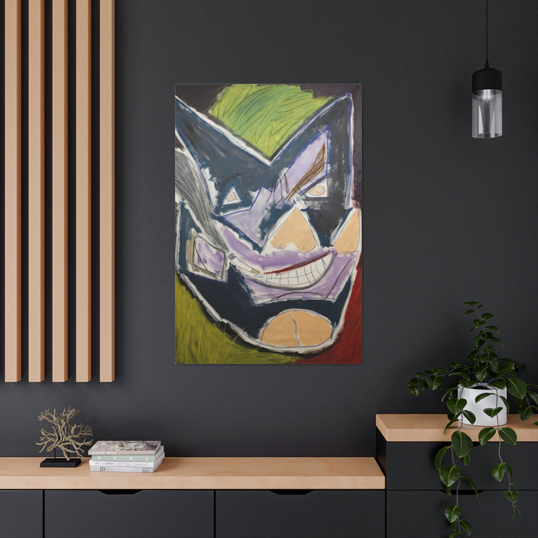 "Joker Batman" Gallery Wrapped Canvas (MFG by Sensaria)