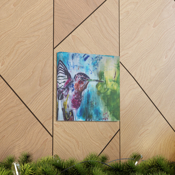 "Hummingbird #3" - Gallery Wrapped Canvas (MFG by Printify)