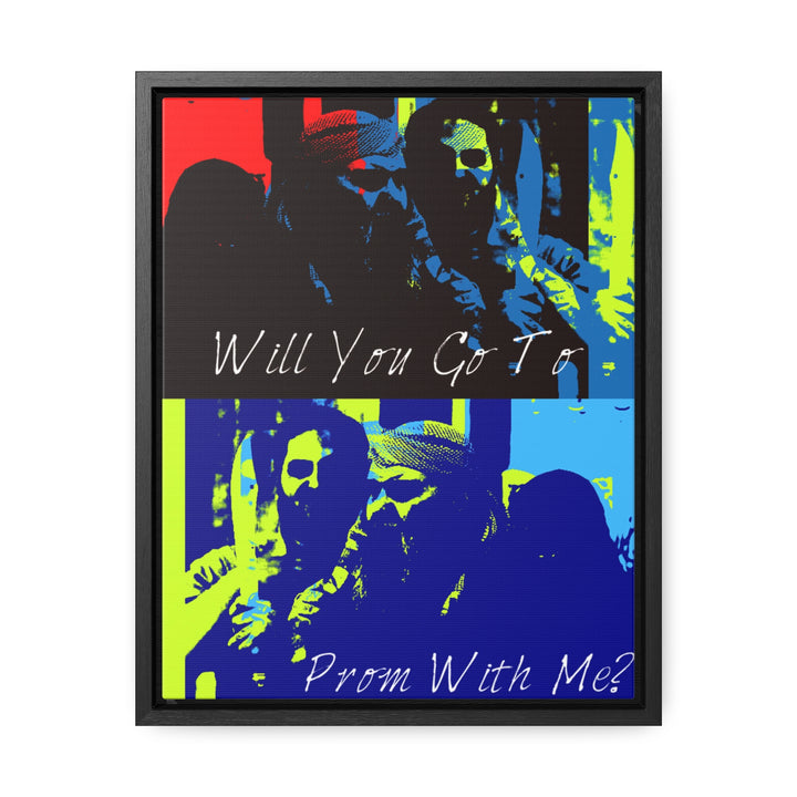 "Will You Go to Prom With Me" Gallery Wrapped/Framed Canvas