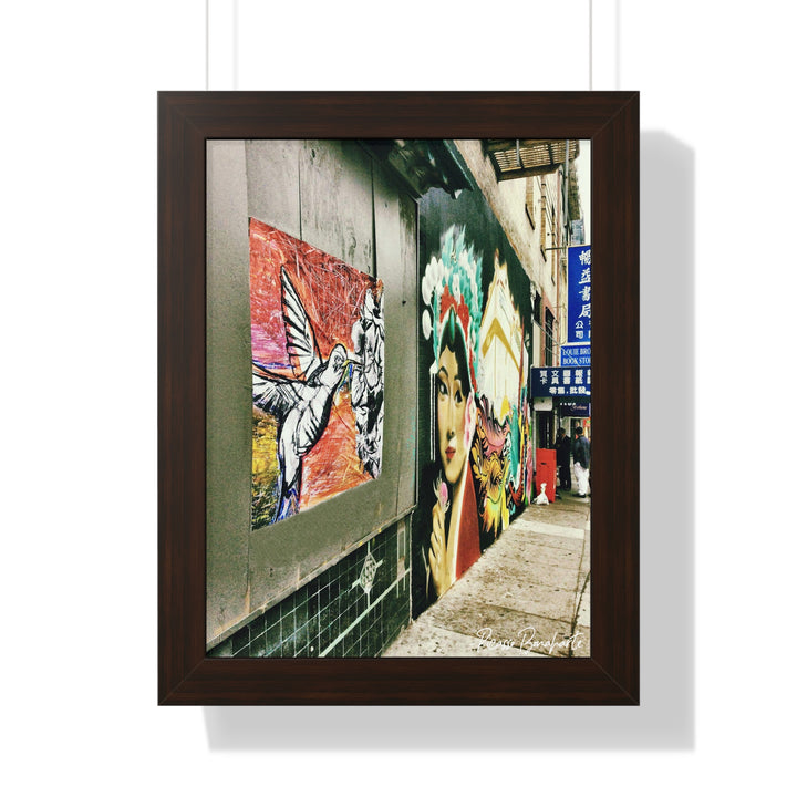 "Hummingbird #1 China Town, SF" - Framed Print