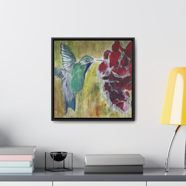 "Hummingbird #2" Gallery Wrapped/Framed Canvas (MFG by Printify)