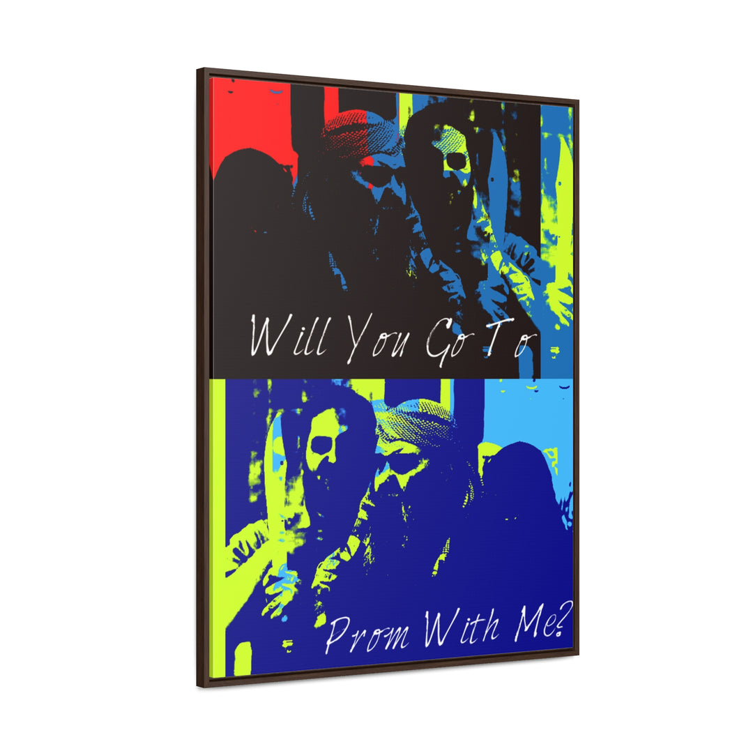 "Will You Go to Prom With Me" Gallery Wrapped/Framed Canvas