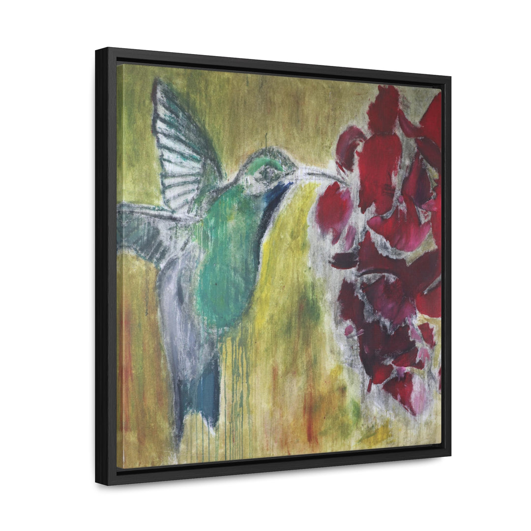 "Hummingbird #2" Gallery Wrapped/Framed Canvas (MFG by Printify)