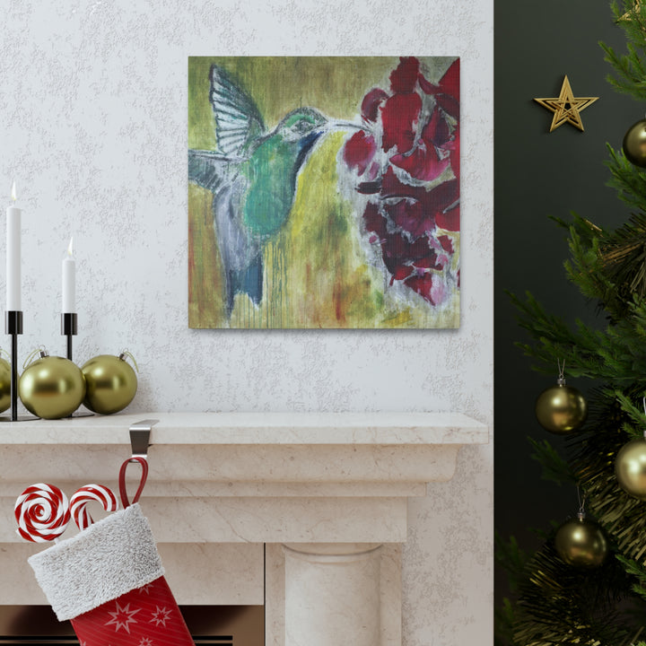 "Hummingbird #2" - Gallery Wrapped Canvas (MFG by Printify)