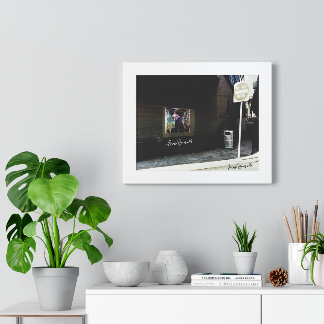 "Hummingbird #5 Water Ave & SE Hawthorne, Portland" - Framed Print