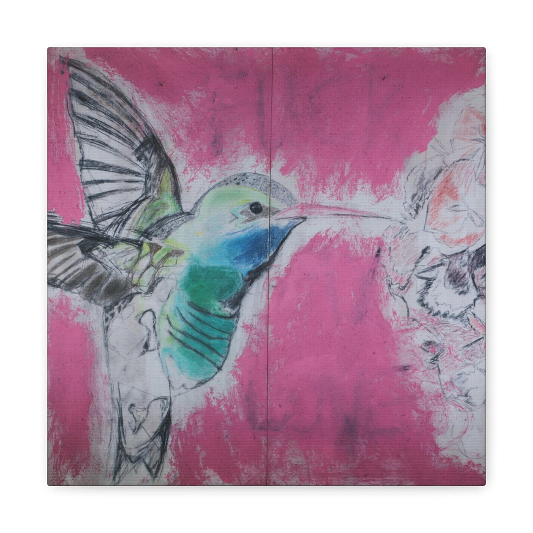 "Hummingbird #4" - Gallery Wrapped Canvas (MFG by Printify)