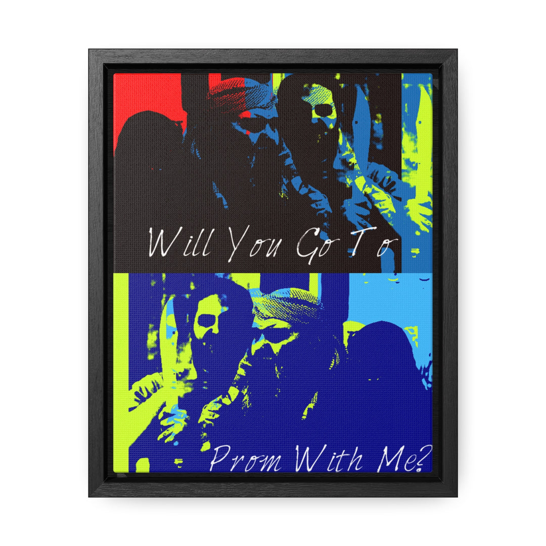 "Will You Go to Prom With Me" Gallery Wrapped/Framed Canvas