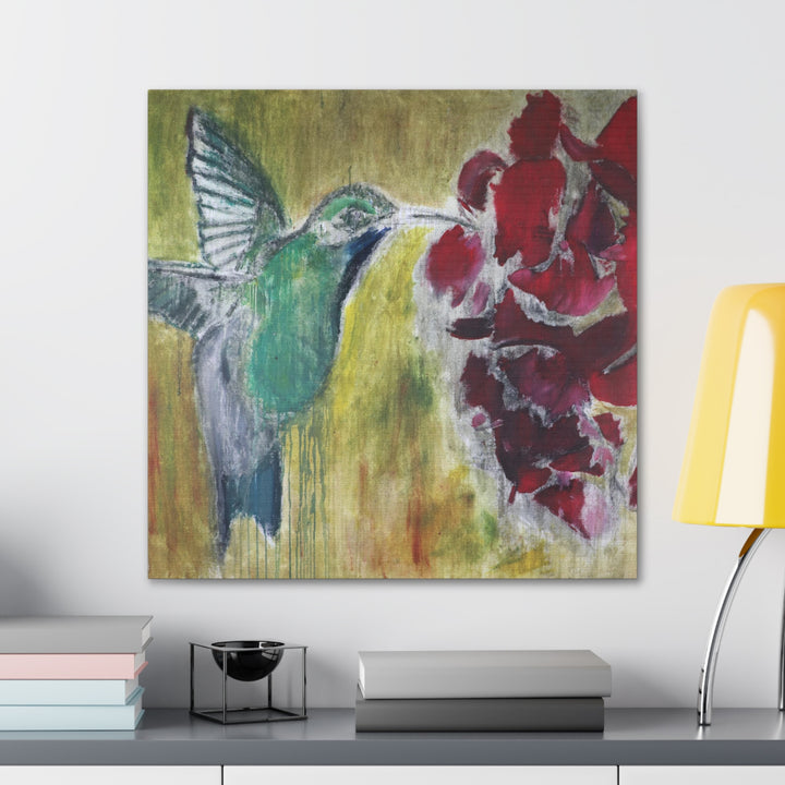 "Hummingbird #2" - Gallery Wrapped Canvas (MFG by Printify)