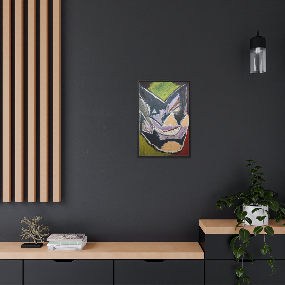 "Joker Batman" Gallery Wrapped/Framed Canvas (MFG by Sensaria)