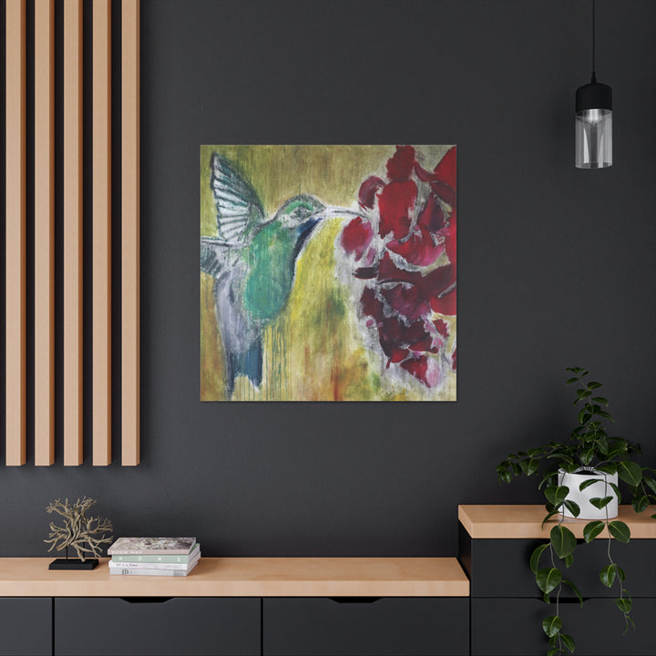 "Hummingbird #2" - Gallery Wrapped Canvas (MFG by Printify)