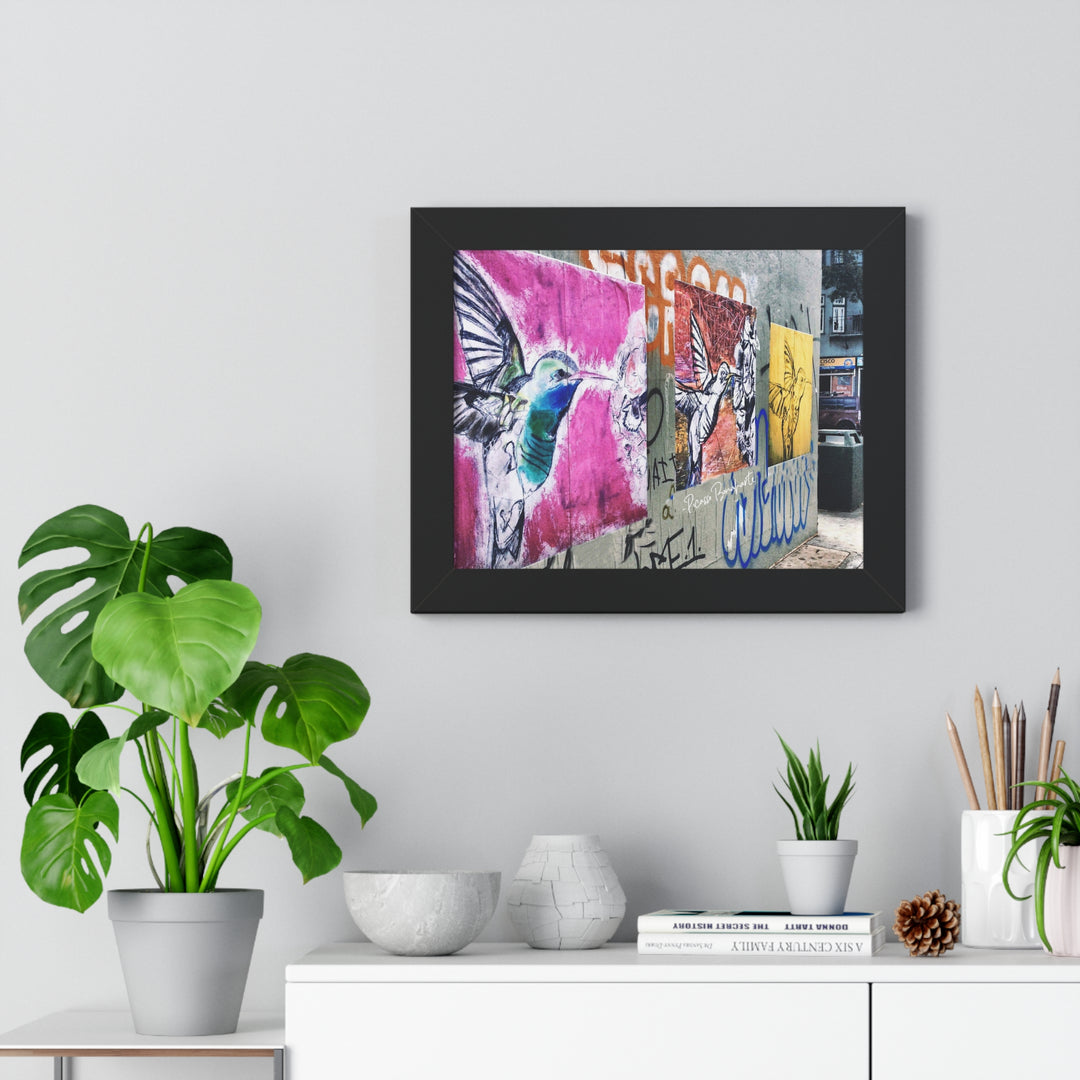 "Hummingbird #4,1,8 Haight-Ashbury, SF" - Framed Print