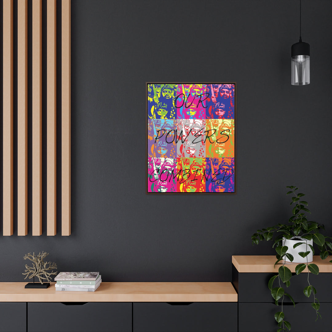 "Our Powers Combined" Gallery Wrapped/Framed Canvas