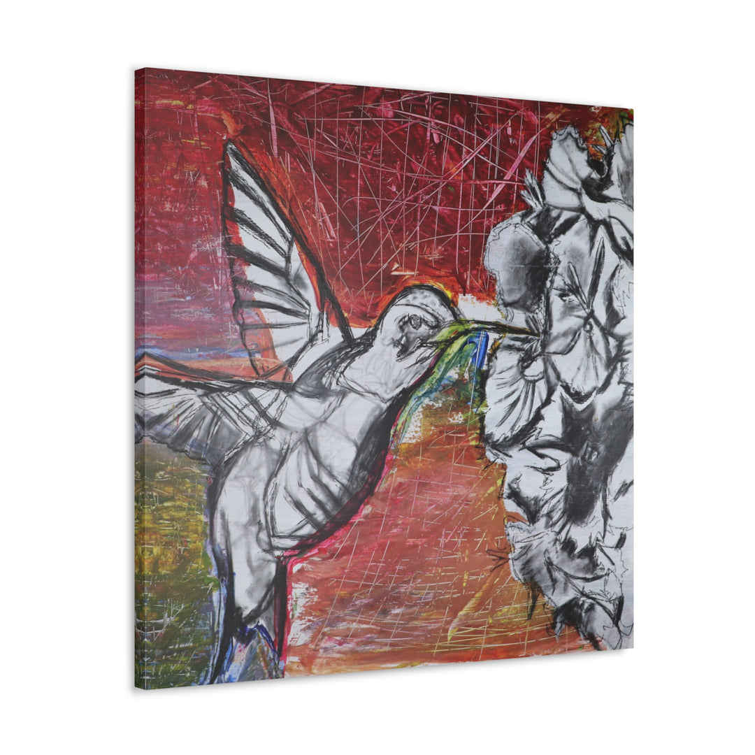 "Hummingbird #1" - Gallery Wrapped Canvas (MFG by Printify)