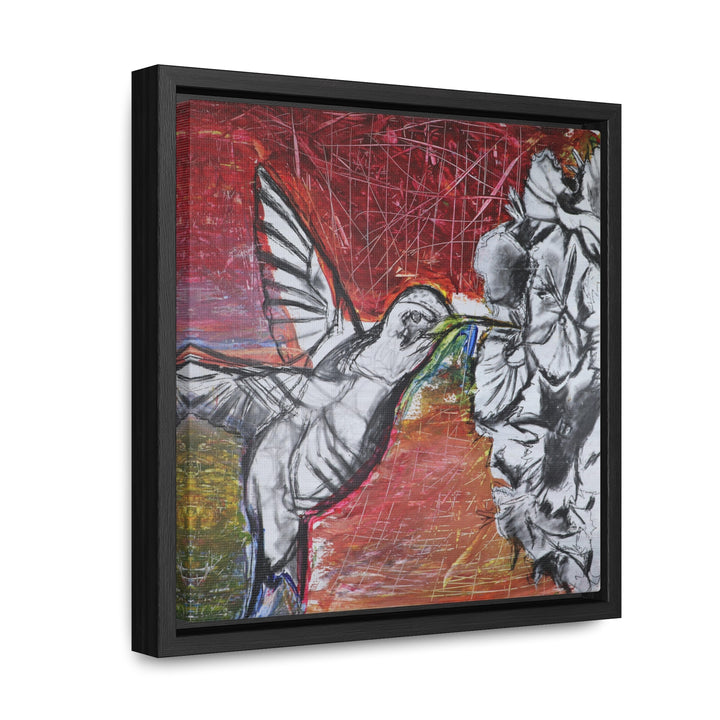 "Hummingbird #1" Gallery Wrapped/Framed Canvas (MFG by Printify)