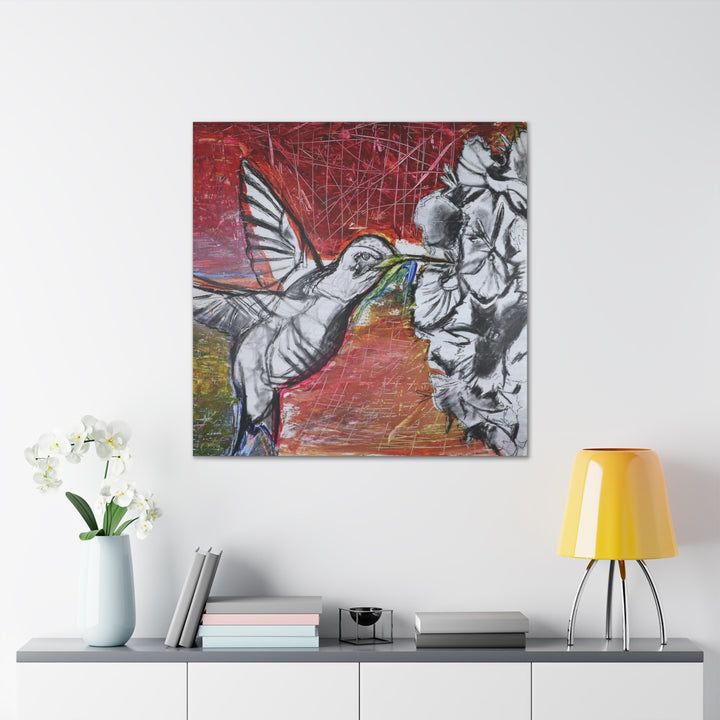 "Hummingbird #1" - Gallery Wrapped Canvas (MFG by Printify)