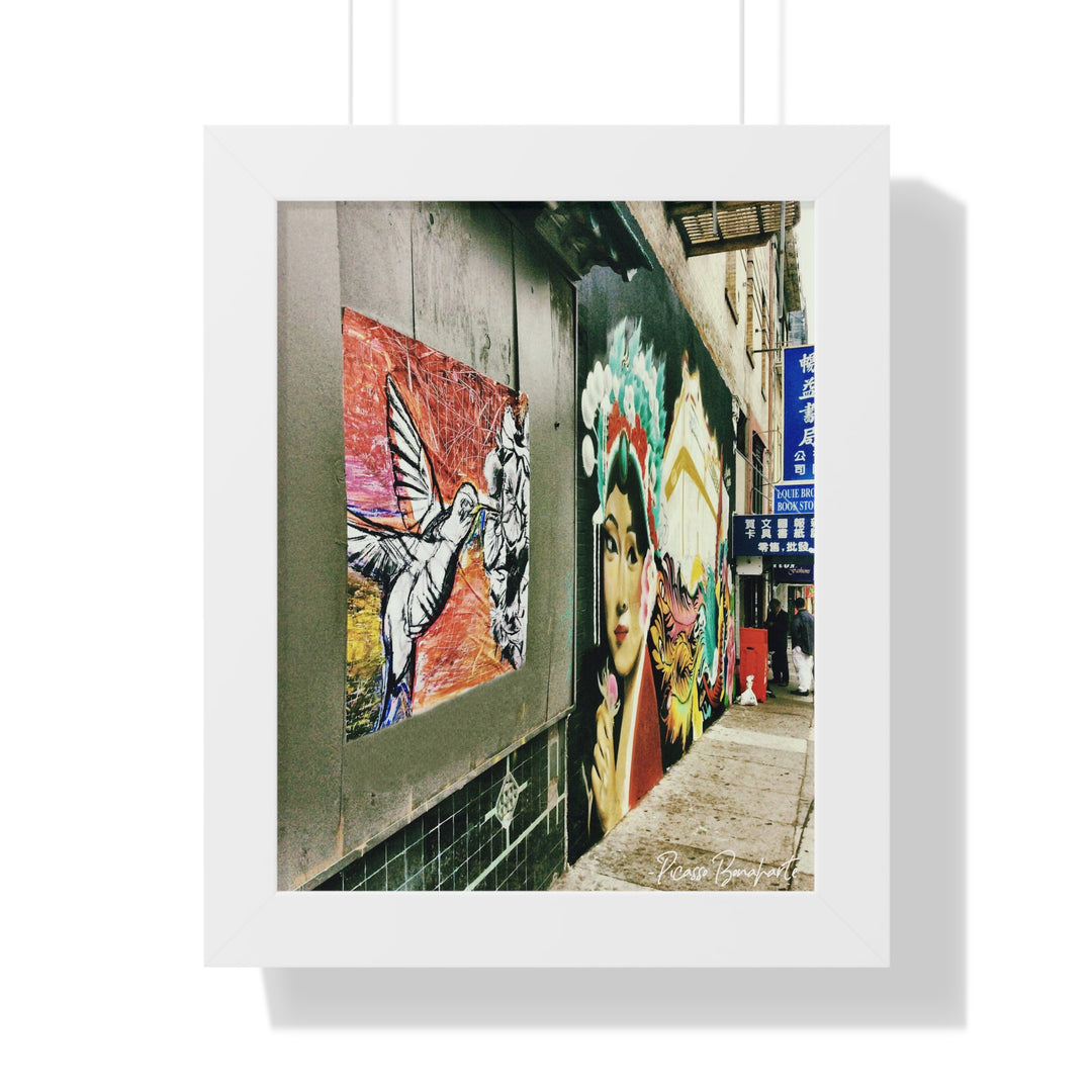 "Hummingbird #1 China Town, SF" - Framed Print