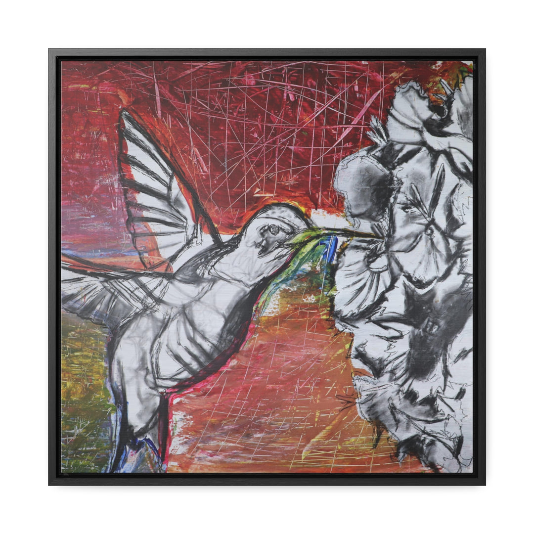 "Hummingbird #1" Gallery Wrapped/Framed Canvas (MFG by Printify)