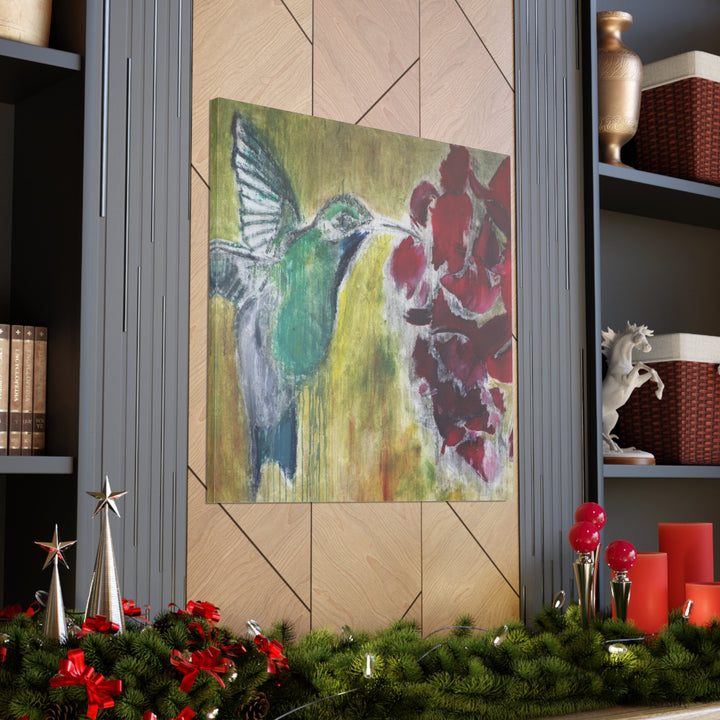 "Hummingbird #2" - Gallery Wrapped Canvas (MFG by Printify)