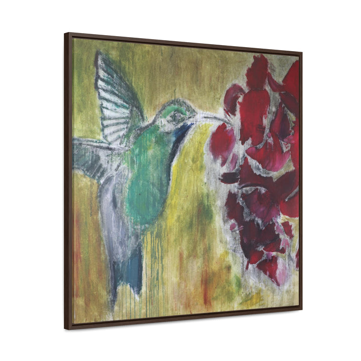 "Hummingbird #2" Gallery Wrapped/Framed Canvas (MFG by Printify)