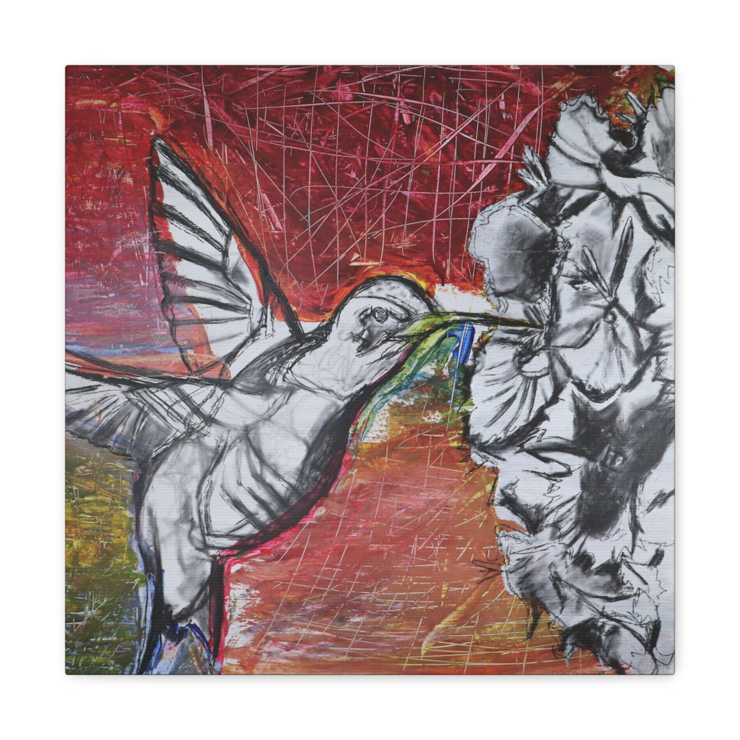 "Hummingbird #1" - Gallery Wrapped Canvas (MFG by Printify)