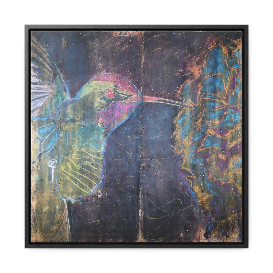 "Hummingbird #5" Gallery Wrapped/Framed Canvas (MFG by Printify)