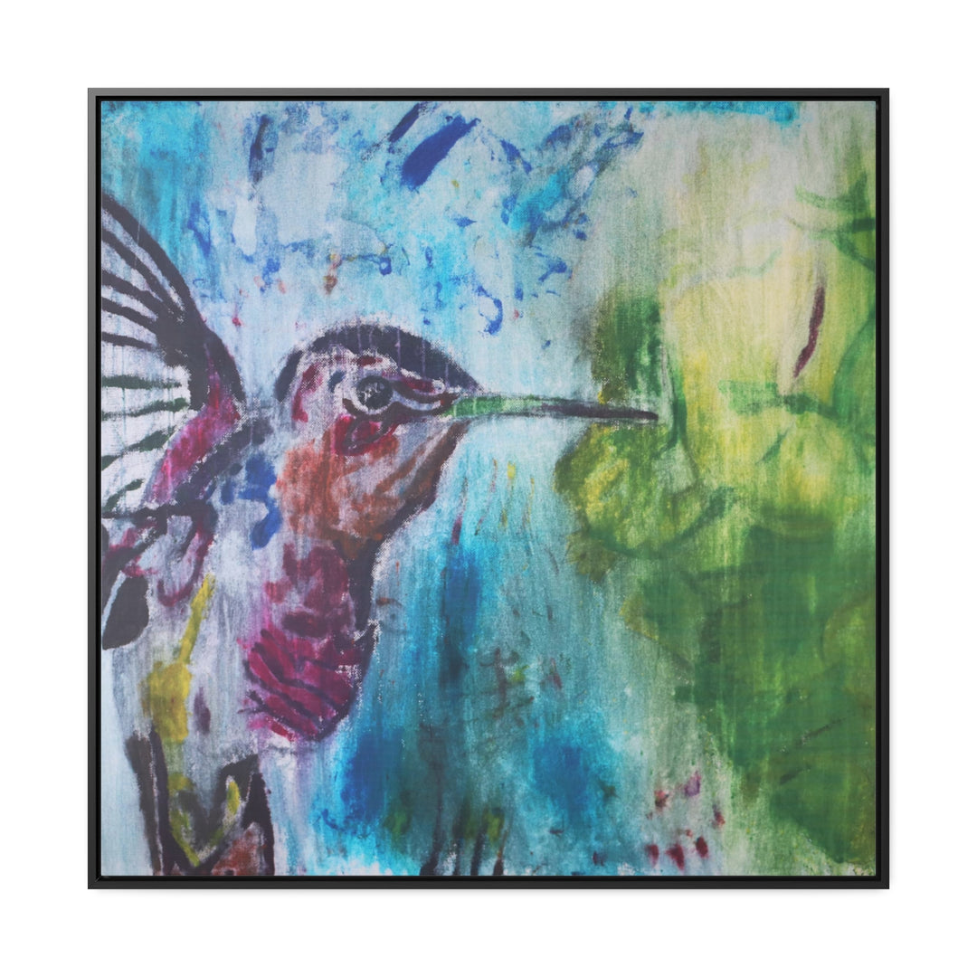 "Hummingbird #3" Gallery Wrapped/Framed Canvas (MFG by Printify)