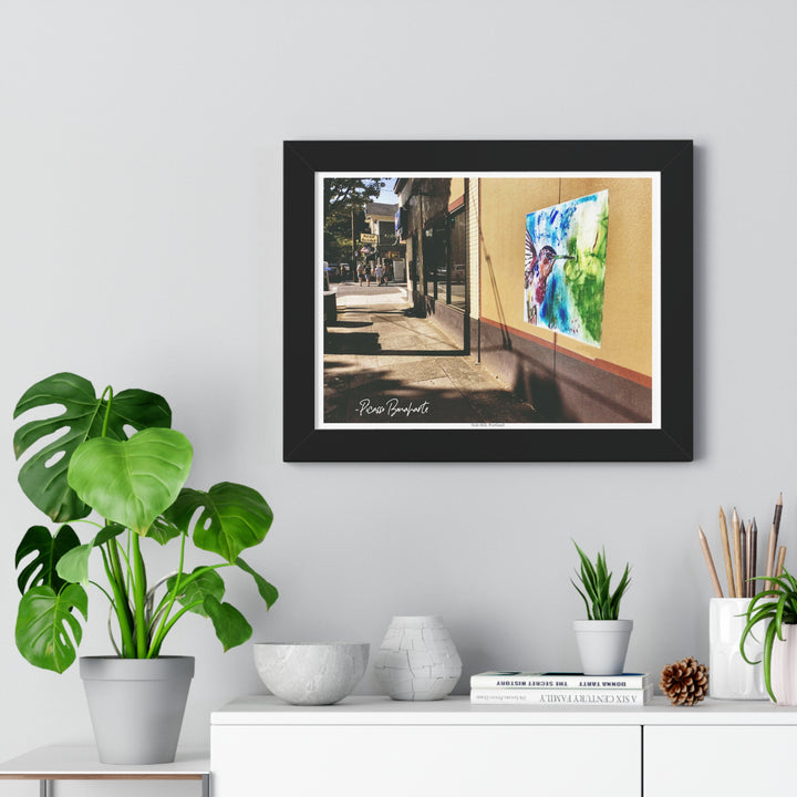 "Hummingbird #3 Nob Hill, Portland" - Framed Print