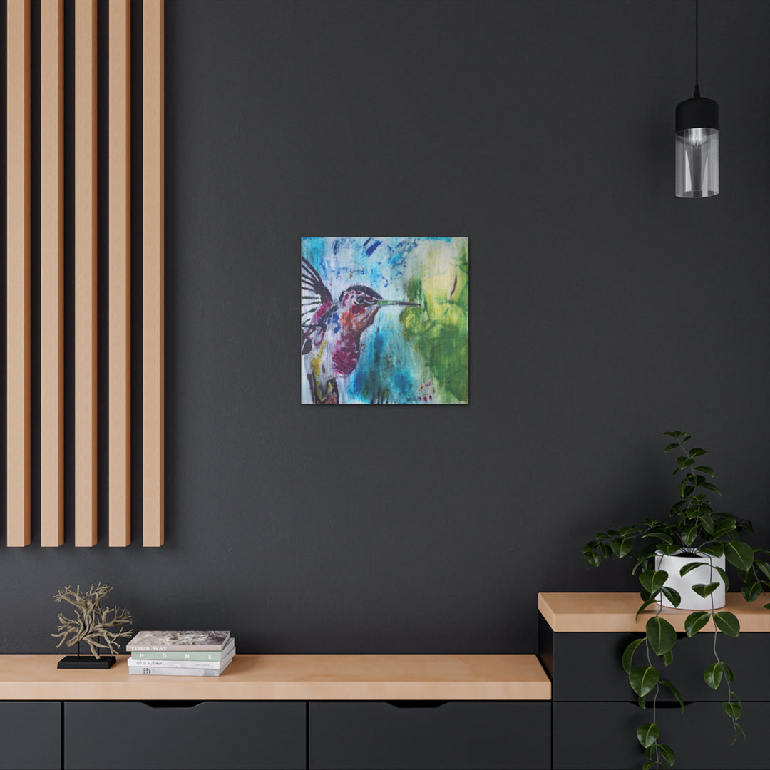 "Hummingbird #3" - Gallery Wrapped Canvas (MFG by Printify)