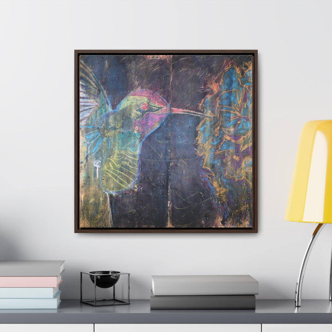 "Hummingbird #5" Gallery Wrapped/Framed Canvas (MFG by Printify)