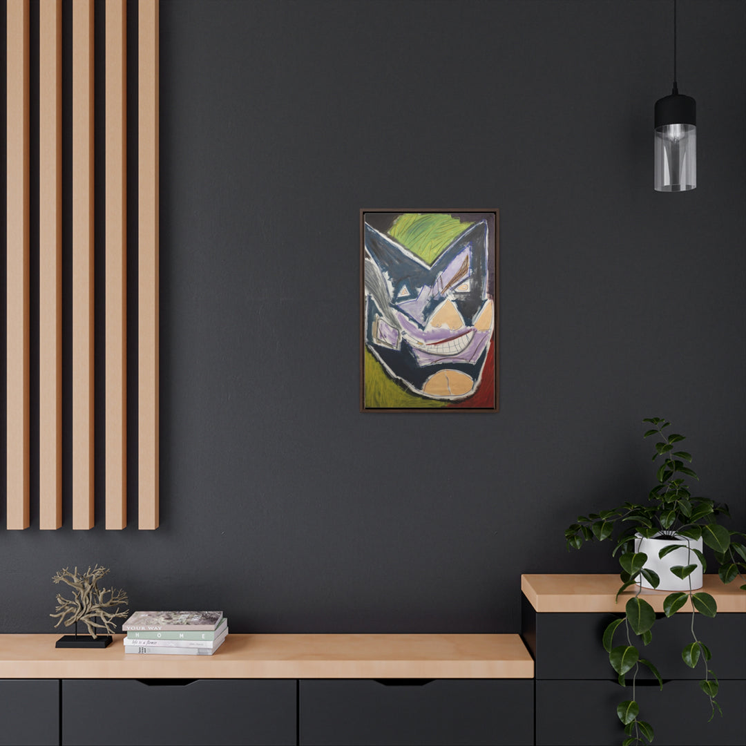 "Joker Batman" Gallery Wrapped/Framed Canvas (MFG by Sensaria)