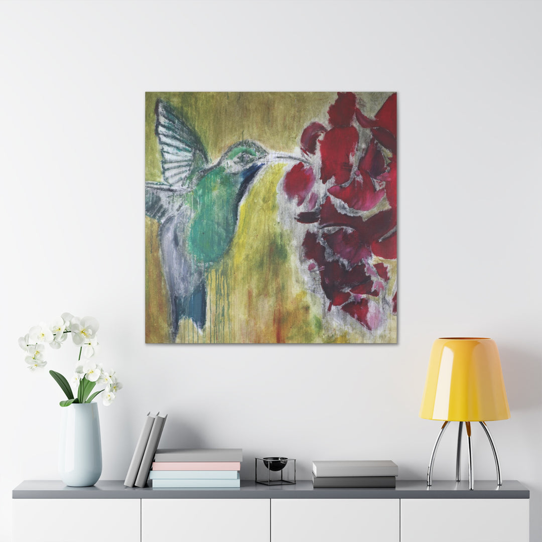 "Hummingbird #2" - Gallery Wrapped Canvas (MFG by Printify)